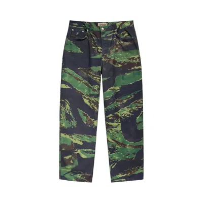 Pre-owned Stussy Tigris Canvas Big Ol' Jean 'black' | Multi-color | Men's Size 30