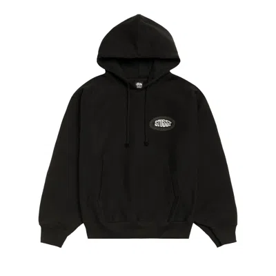Pre-owned Stussy Tile Oval Hoodie 'black' | Men's Size S