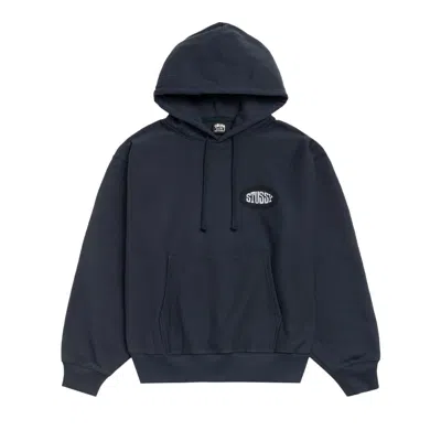 Pre-owned Stussy Tile Oval Hoodie 'navy' | Blue | Men's Size M