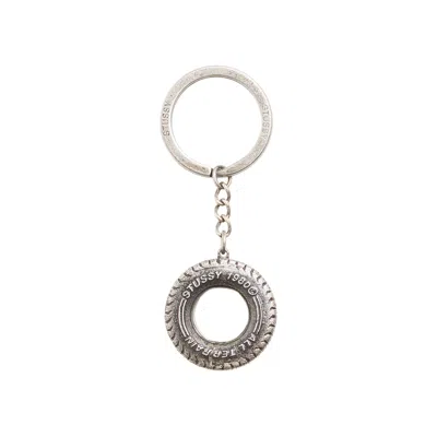 Pre-owned Stussy Tire Keychain 'silver' | Men's Size Onesize