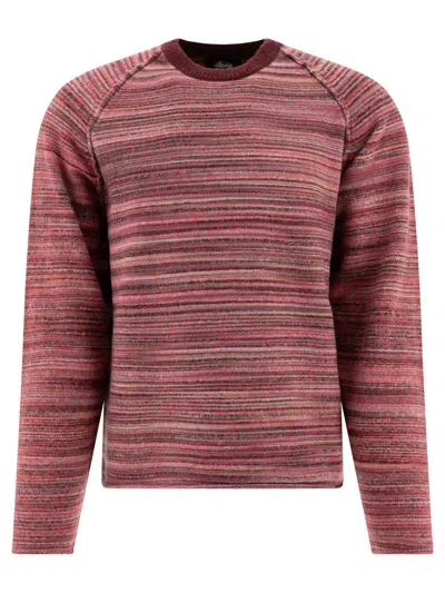 Stussy Cotton Red Knitwear In Brown