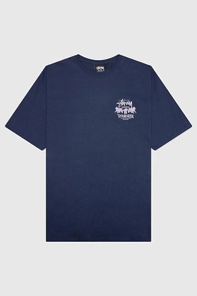Stussy Tough Gear Int. Tee In Navy, Men's At Urban Outfitters In Blue