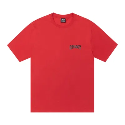 Pre-owned Stussy Tough Tread Tee 'cayenne' | Red | Men's Size L