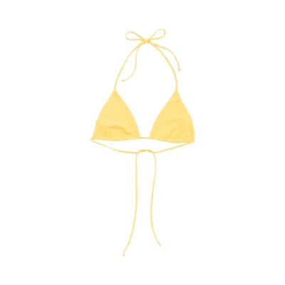Pre-owned Stussy Triangle Bikini Top 'orange' | Women's Size M