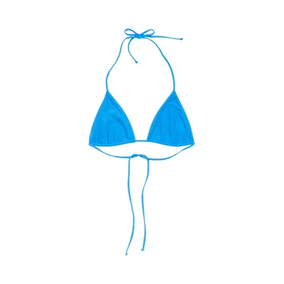 Pre-owned Stussy Triangle Bikini Top 'turquoise' | Blue | Women's Size Xl