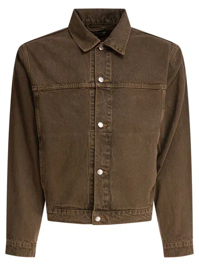 Stussy Stüssy Trucker Denim Jacket In Brown