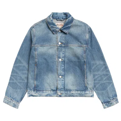Pre-owned Stussy Trucker Denim La 'indigo' | Blue | Men's Size M