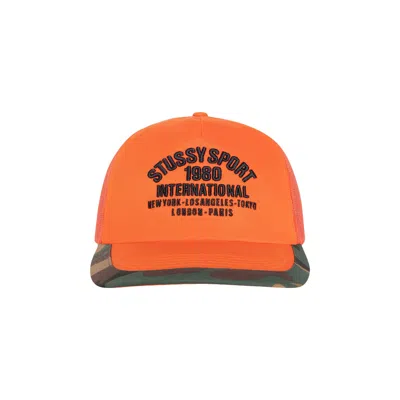 Pre-owned Stussy Trucker International Snapback 'orange' | Men's Size Onesize