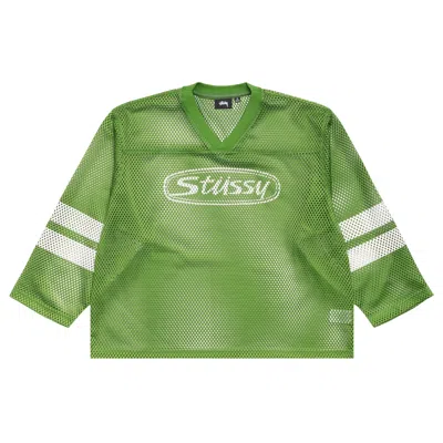 Pre-owned Stussy Trucker Team Jersey 'green' | Men's Size M