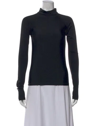 Pre-owned Stussy Turtleneck Long Sleeve Top In Black