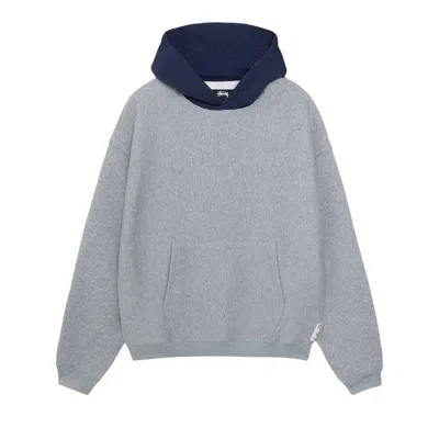 Pre-owned Stussy Two Tone Hoodie 'grey Heather' | Men's Size S In Gray