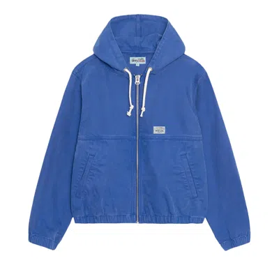 Pre-owned Stussy Unlined Canvas Work Jacket 'baja Blue'