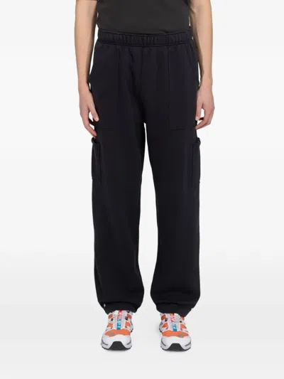 Stussy Utility Fleece Cargo Pants In Black