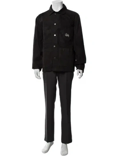 Pre-owned Stussy Utility Jacket In Black