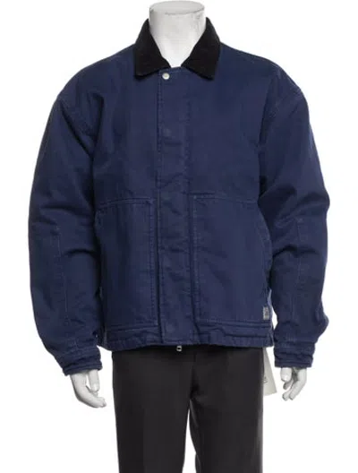 Pre-owned Stussy Utility Jacket In Blue