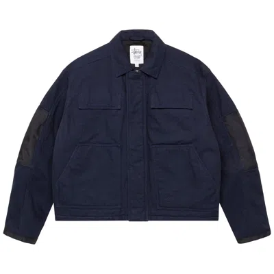 Pre-owned Stussy Utility Work Jacket 'navy' | Blue | Men's Size L