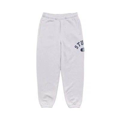 Pre-owned Stussy Varsity Fleece Pant 'grey Heather' | Men's Size S