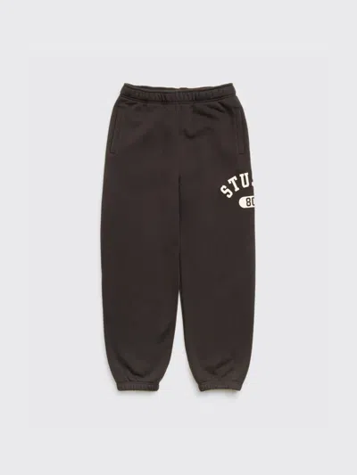 Stussy Logo-print Track Pants In Brown