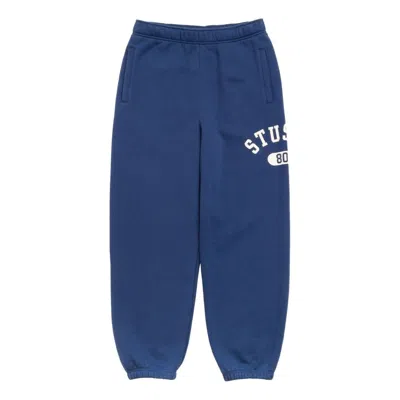 Stussy Varsity Fleece Pants 'navy' In Blue