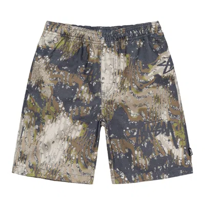 Pre-owned Stussy Veil Camo Beach Short 'terranea' In Multi-color