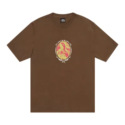 Pre-owned Stussy Venus Oval Tee 'brown'