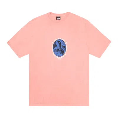 Pre-owned Stussy Venus Oval Tee 'coral' In Pink