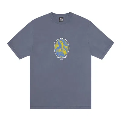Pre-owned Stussy Venus Oval Tee 'indigo' In Blue