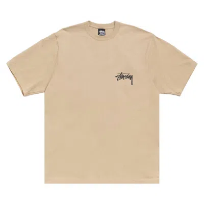 Pre-owned Stussy Victoria Tee 'khaki' | Tan | Men's Size M In Brown