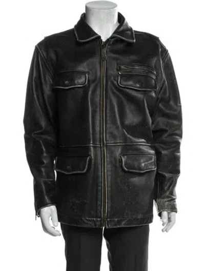Pre-owned Stussy Vintage 1992 Utility Jacket In Black