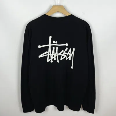 Pre-owned Stussy Vintage  Graffiti Big Logo Longsleeve 00's In Black