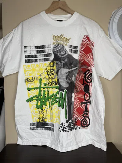 Pre-owned Stussy Vintage  Roots Tee In White