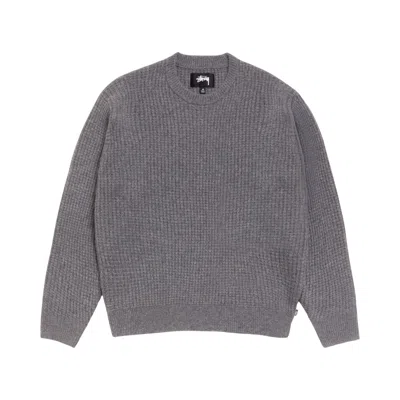 Pre-owned Stussy Waffle Cashmere Sweater 'charcoal' | Grey | Men's Size Xl