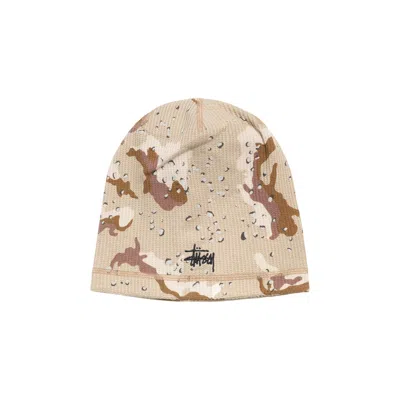 Pre-owned Stussy Waffle Skullcap 'desert Camo' | Brown | Men's Size Onesize