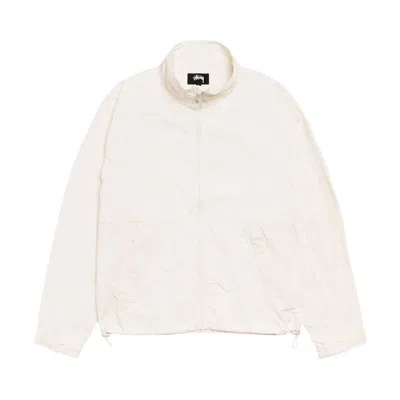 Pre-owned Stussy Warm Up Jacket 'bone' | Cream | Men's Size Xxl In White