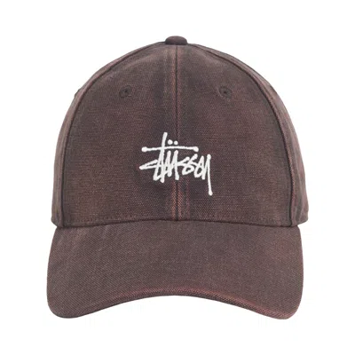 Pre-owned Stussy Washed Basic Stüssy Cap 'brown' | Men's Size Onesize