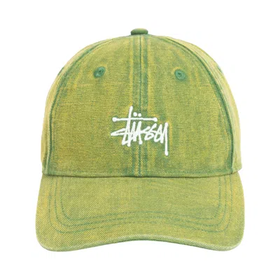 Pre-owned Stussy Washed Basic Stüssy Cap 'pine' | Green | Men's Size Onesize