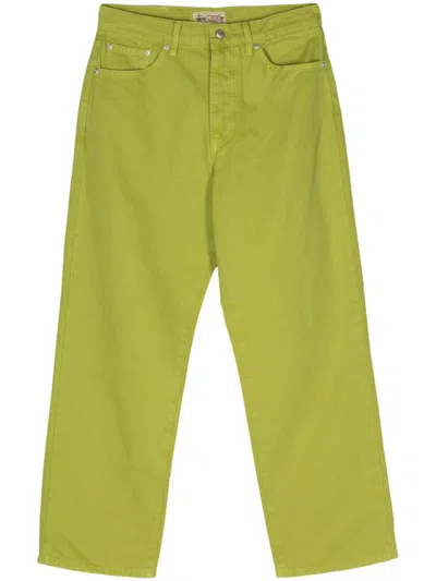 Stussy Stüssy Washed Canvas Classic Jeans In Green