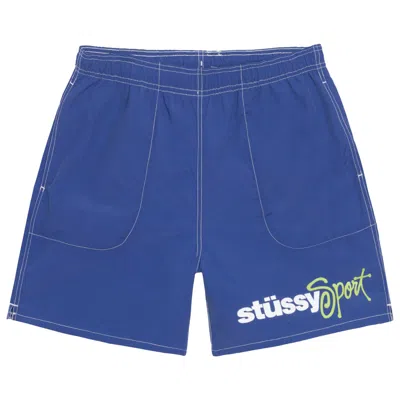 Pre-owned Stussy Water Short Sport 'cobalt' | Blue | Men's Size Xl