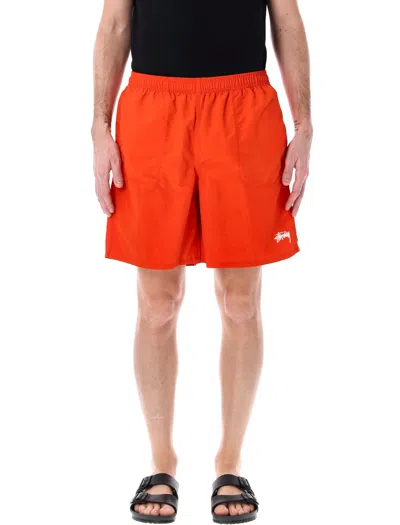 Stussy Water Short Stock In Red