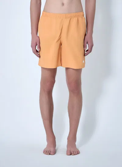 Stussy Water Stock Shorts In Orange