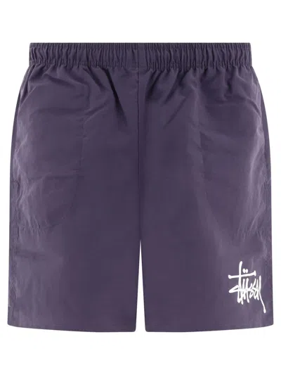 Stussy Stüssy "water" Swim Shorts In Grey