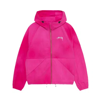 Pre-owned Stussy Wave Dye Beach Shell 'fuchsia' In Pink