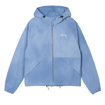Pre-owned Stussy Wave Dye Beach Shell 'laguna Blue'