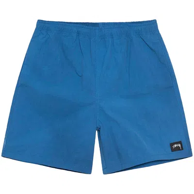 Pre-owned Stussy Wave Dye Nylon Short 'cobalt' In Blue