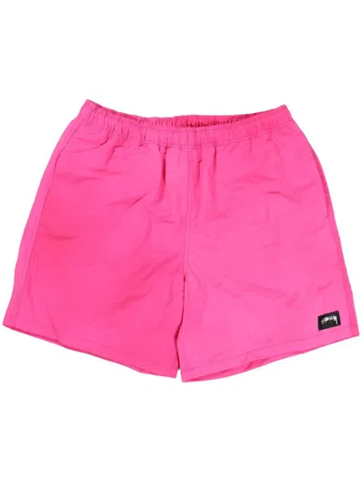 Stussy Wave Dye Shorts In Pink