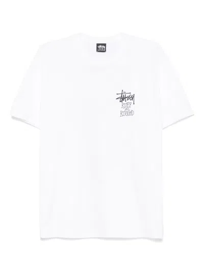 Stussy T-shirts Beige In White