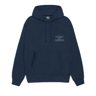 Pre-owned Stussy Wes Palms Hoodie 'navy' | Blue | Men's Size Xl