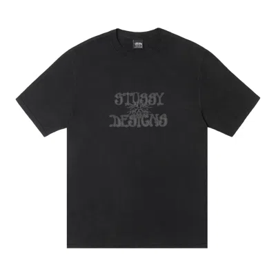 Pre-owned Stussy Wes Palms Tee Pigment Dyed 'black' | Men's Size Xl