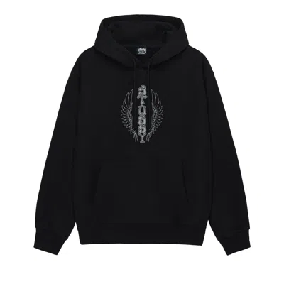 Pre-owned Stussy Wes Wings Hoodie 'black' | Men's Size M