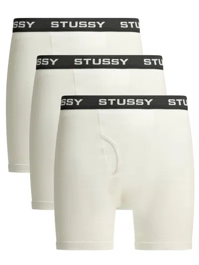 Stussy White Cotton Underwear In Multi